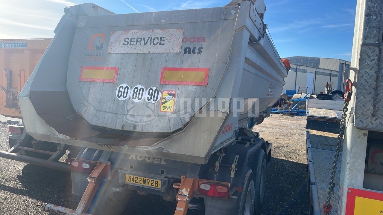 Kögel S2T4S22E Remolque de aluminio - - Semirremolque Volquete Usada