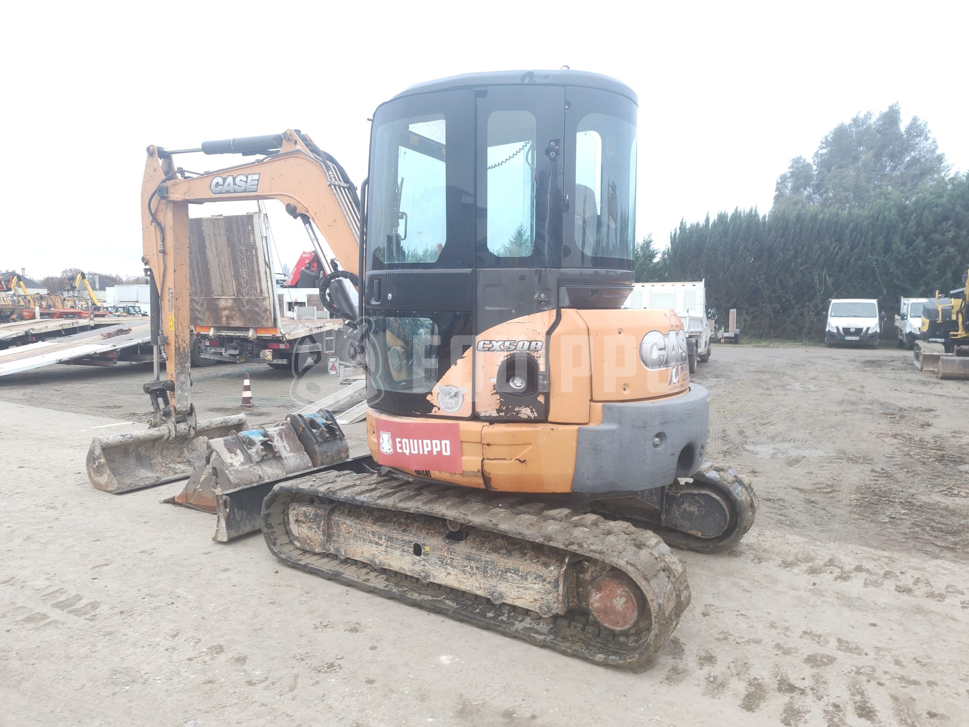 Case CX50B mit 3 Baggerlöffeln - - Gebrauchte Minibagger < 7t