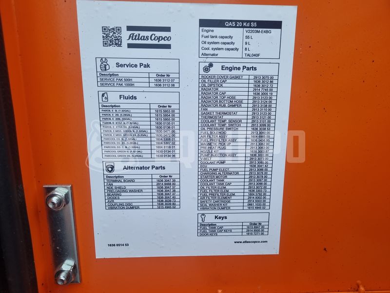 2024 Atlas Copco QAS 20-44926259