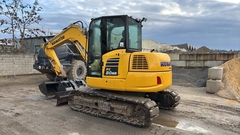 Komatsu PC80MR-5E0 mit 3 Baggerlöffeln - - Gebrauchte Midi Bagger 7t - 12t