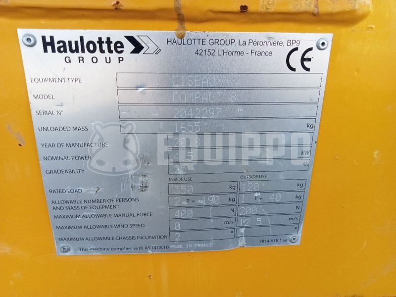 2018 Haulotte COMPACT 8-46512527