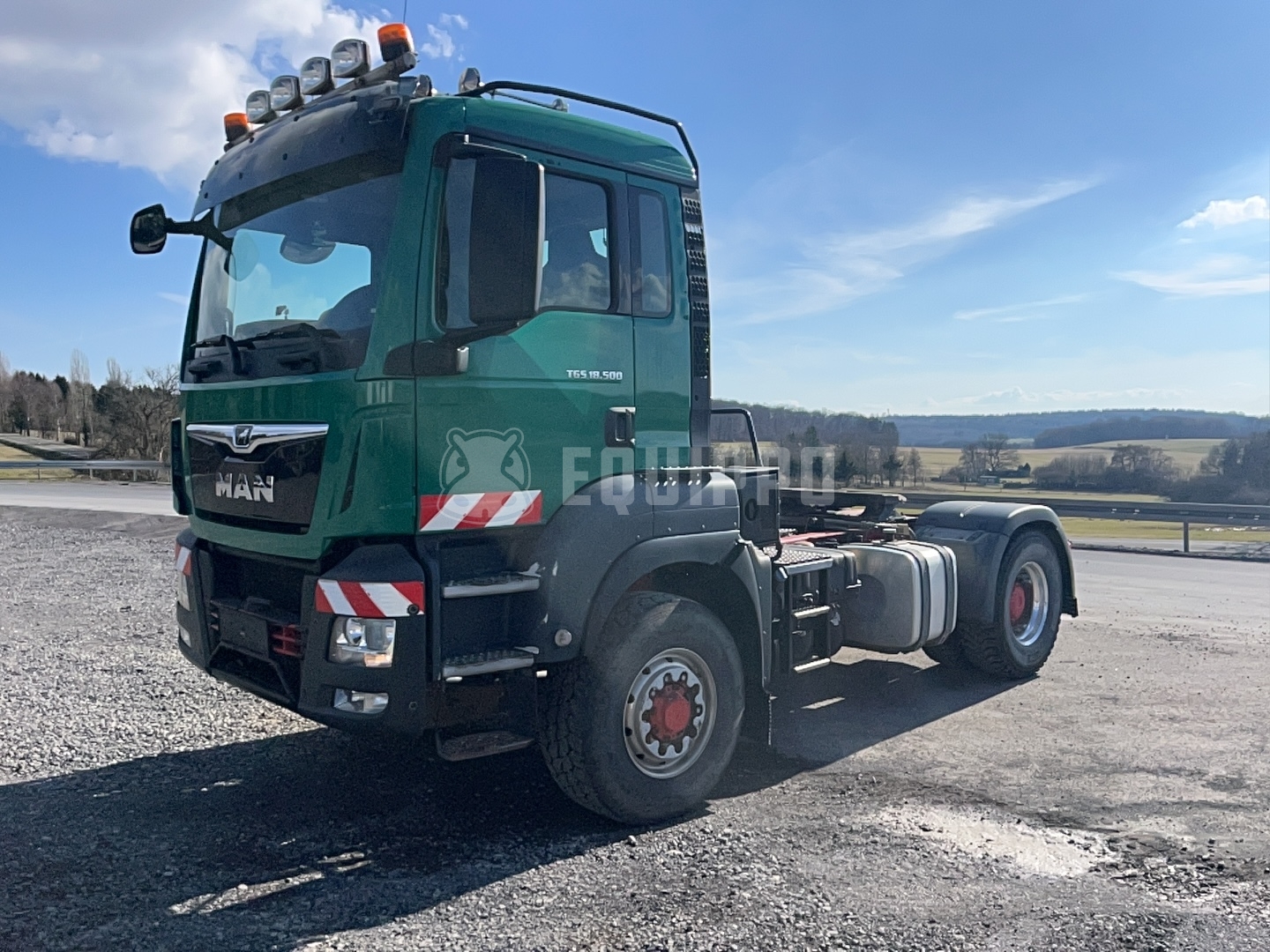 MAN TGS 18.500 4x4H BLS avec 2023 Kempf SKD 32/2 semi-remorque benne basculante 3 voies - - Camion Benne d’Occasion