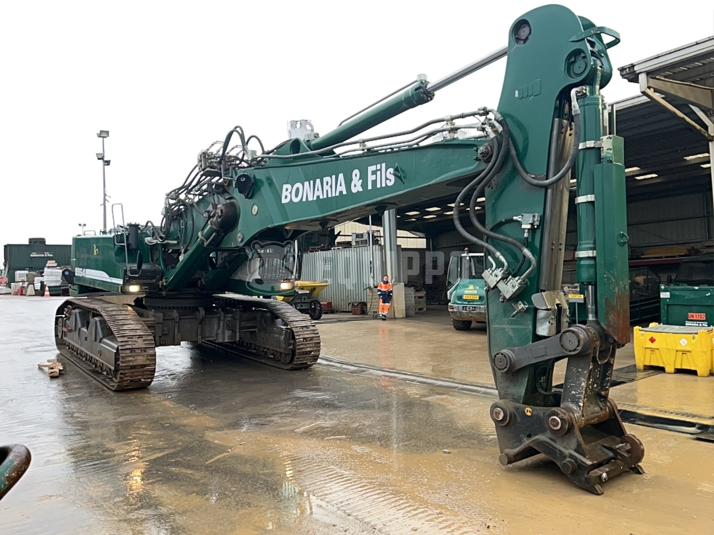 Liebherr R954C z 2 wysięgnikami i 2 łyżkami - - Używany Gąsienicowy Koparka