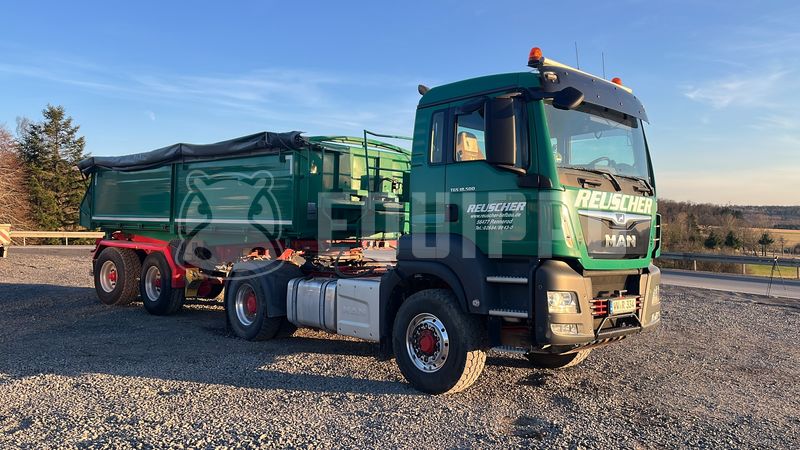 MAN TGS 18.500 4x4H BLS z 2023 Kempf SKD 32/2 3-stronny przyczepa wywrotka - - Używany Ciężarówka wywrotka