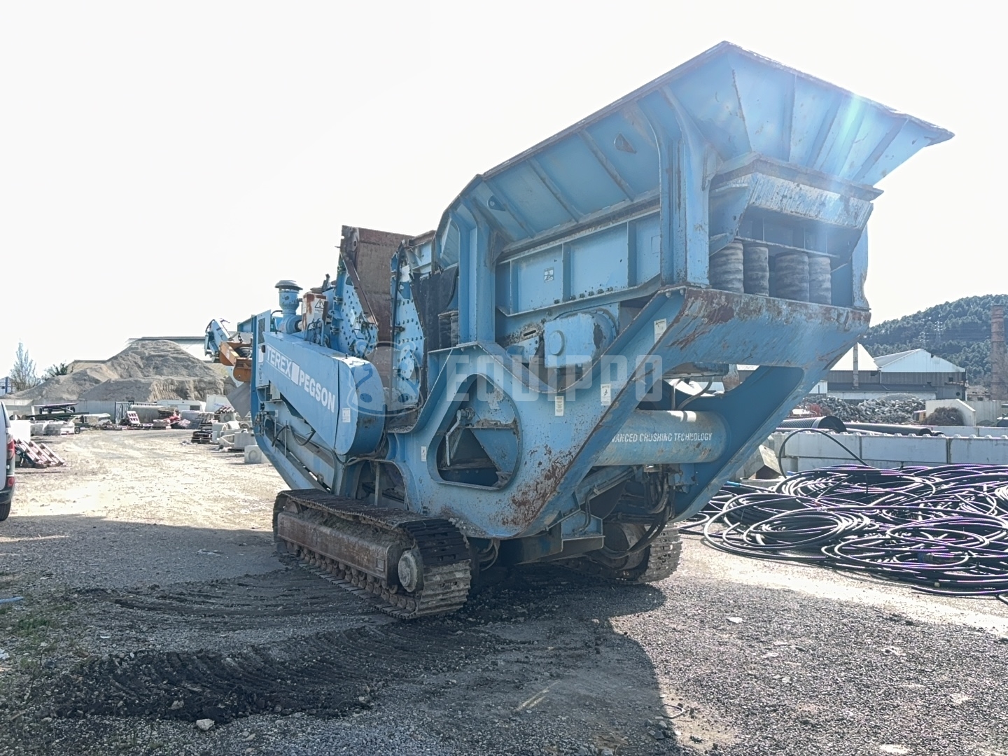 Terex Pegson 428 Track Feeder Auswirkung - - Gebrauchte  Brecher