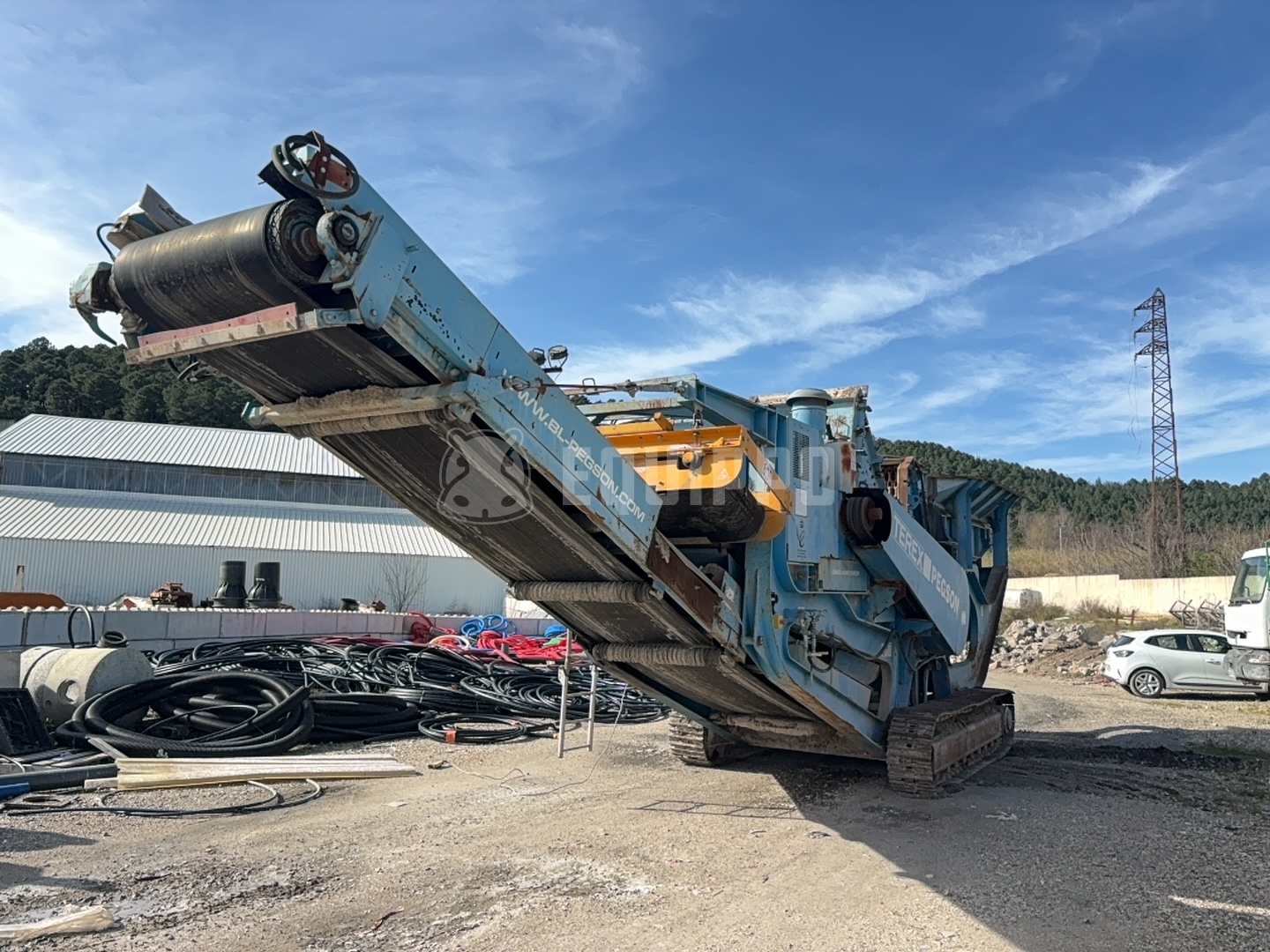 Terex Pegson 428 Track Feeder Auswirkung - - Gebrauchte  Brecher