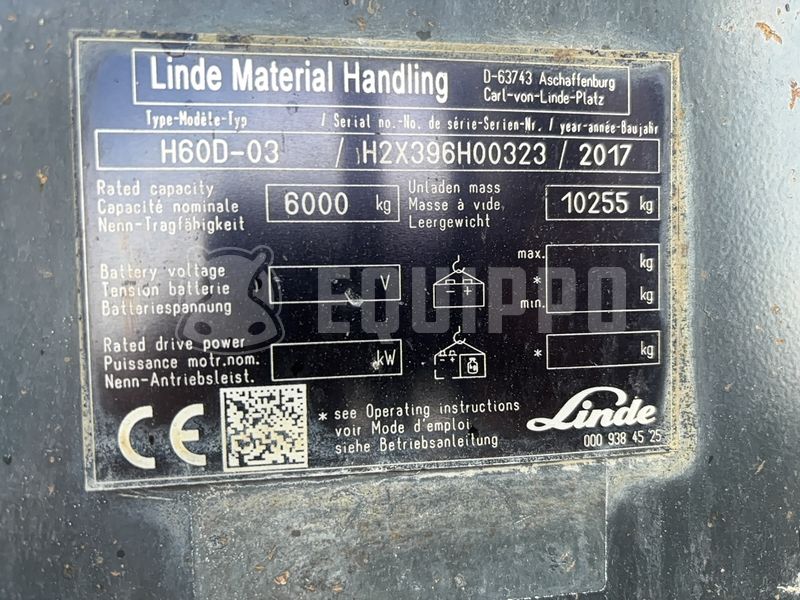 2017 Linde H60D-03-47994735
