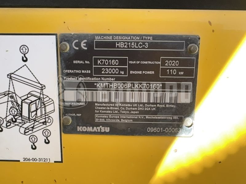 2020 كوماتسو HB215LC-3-48042759