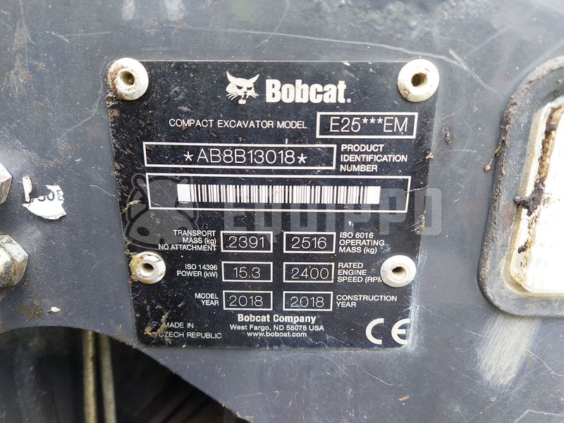 2018 BOBCAT E25-48792221