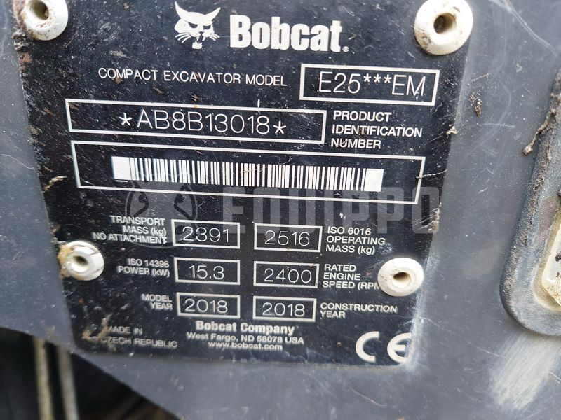 2018 BOBCAT E25-48792229
