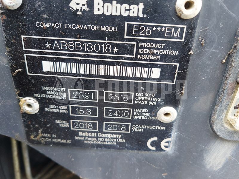 2018 BOBCAT E25-48792369