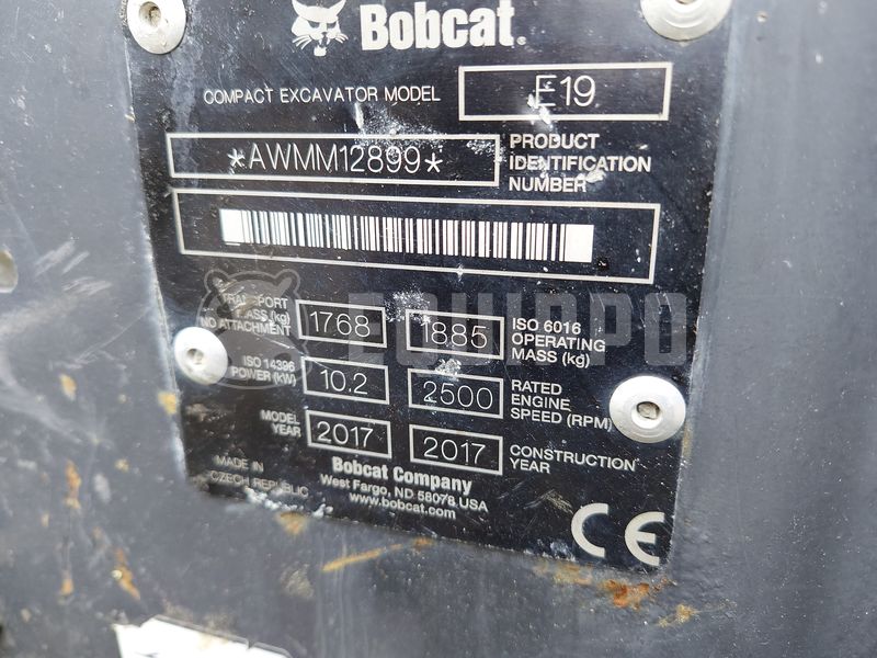 2017 BOBCAT E19-48791979
