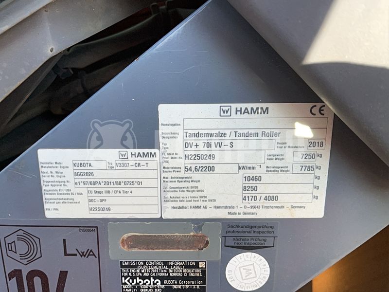 2018 HAMM DV+ 70I VV-S-48809936