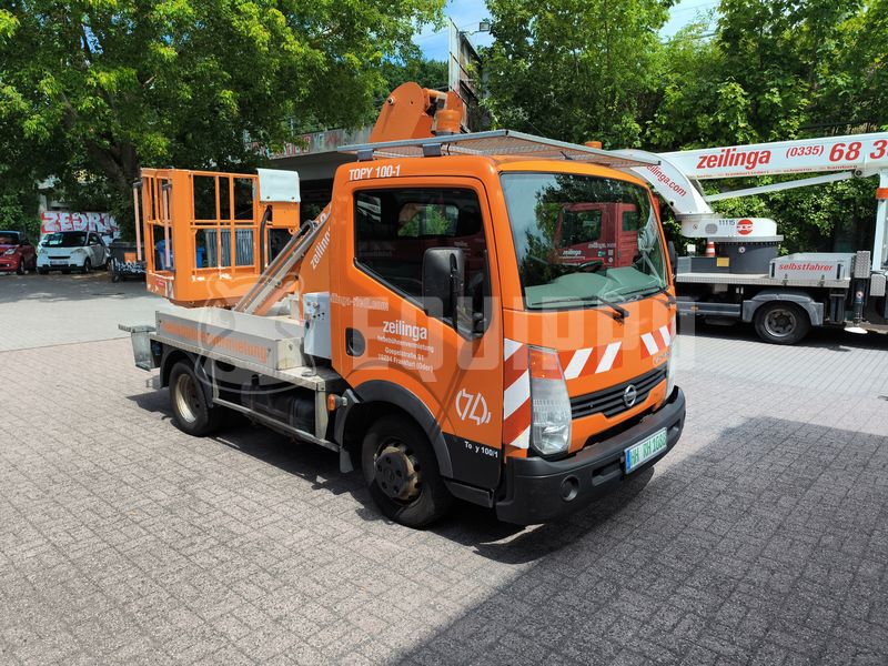 Nissan Cabstar France Elevateur Topy 100-1 - - Gebruikte Hoogwerker op vrachtwagen