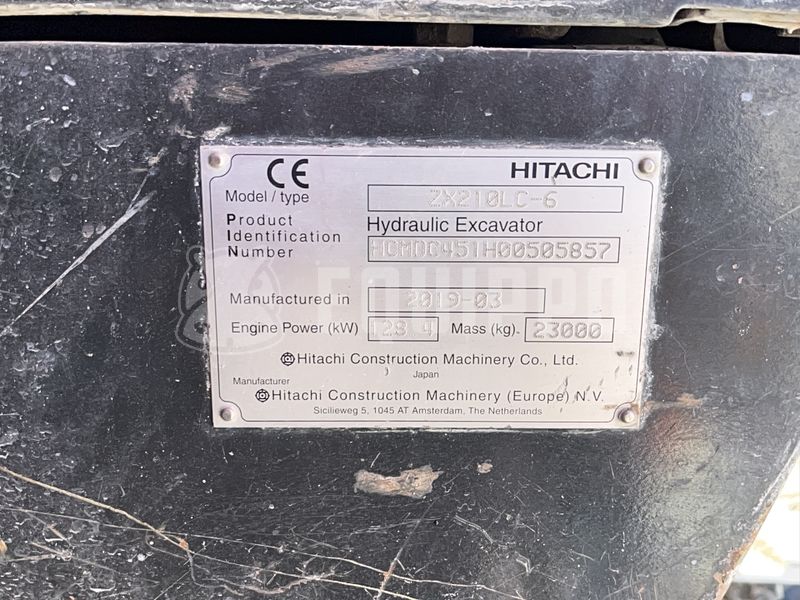 2019 هيتاشى ZX210LC-6-49009622