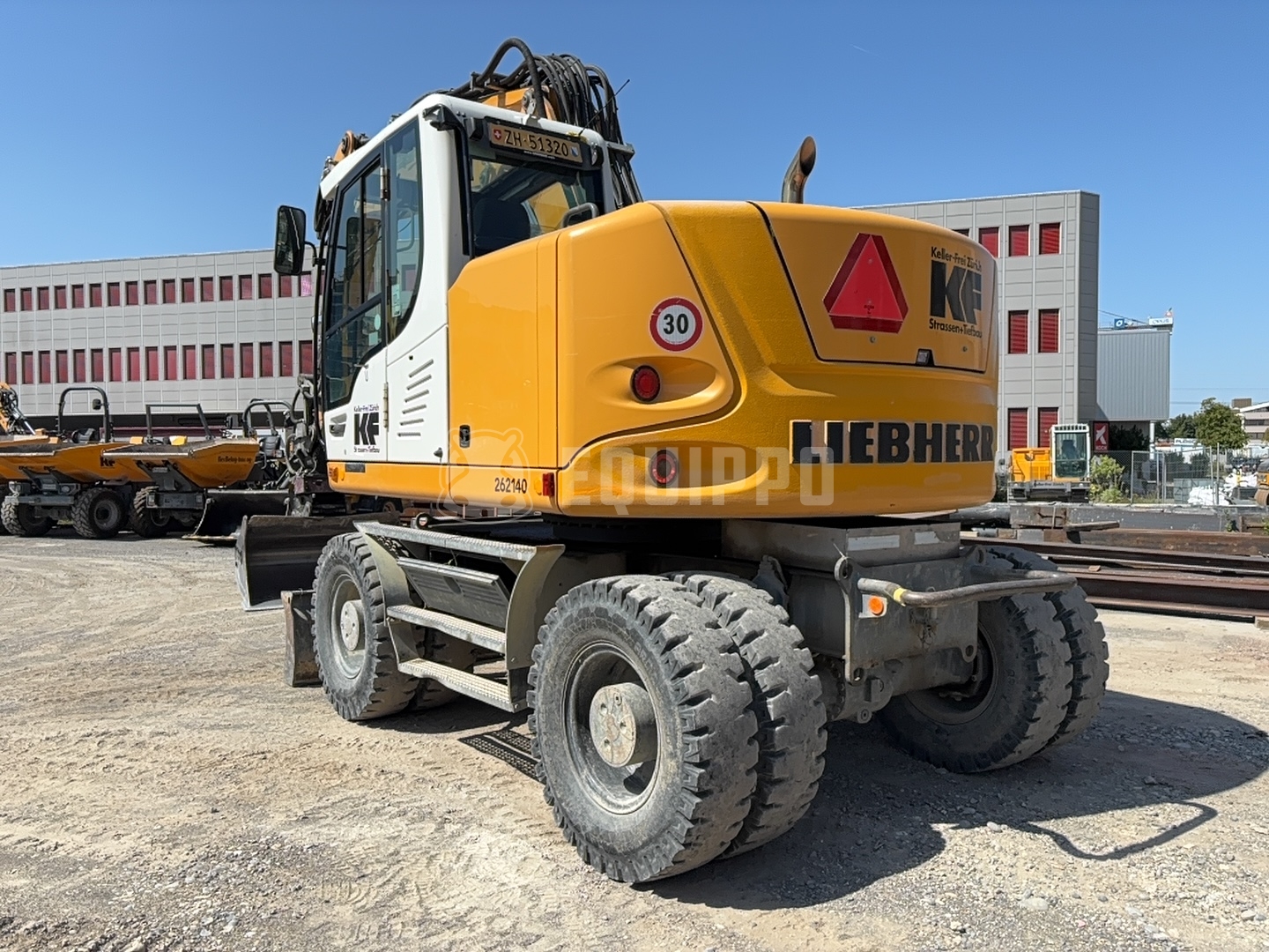 Liebherr A 918 Litronic con Tiltrotator - - Excavadora de ruedas Usada