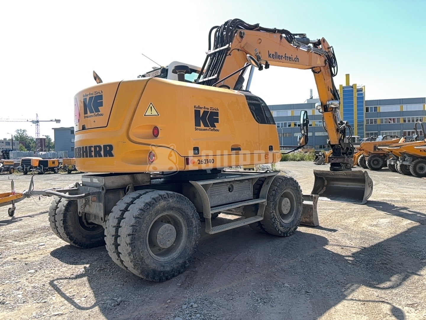 Liebherr A 918 Litronic con Tiltrotator - - Excavadora de ruedas Usada