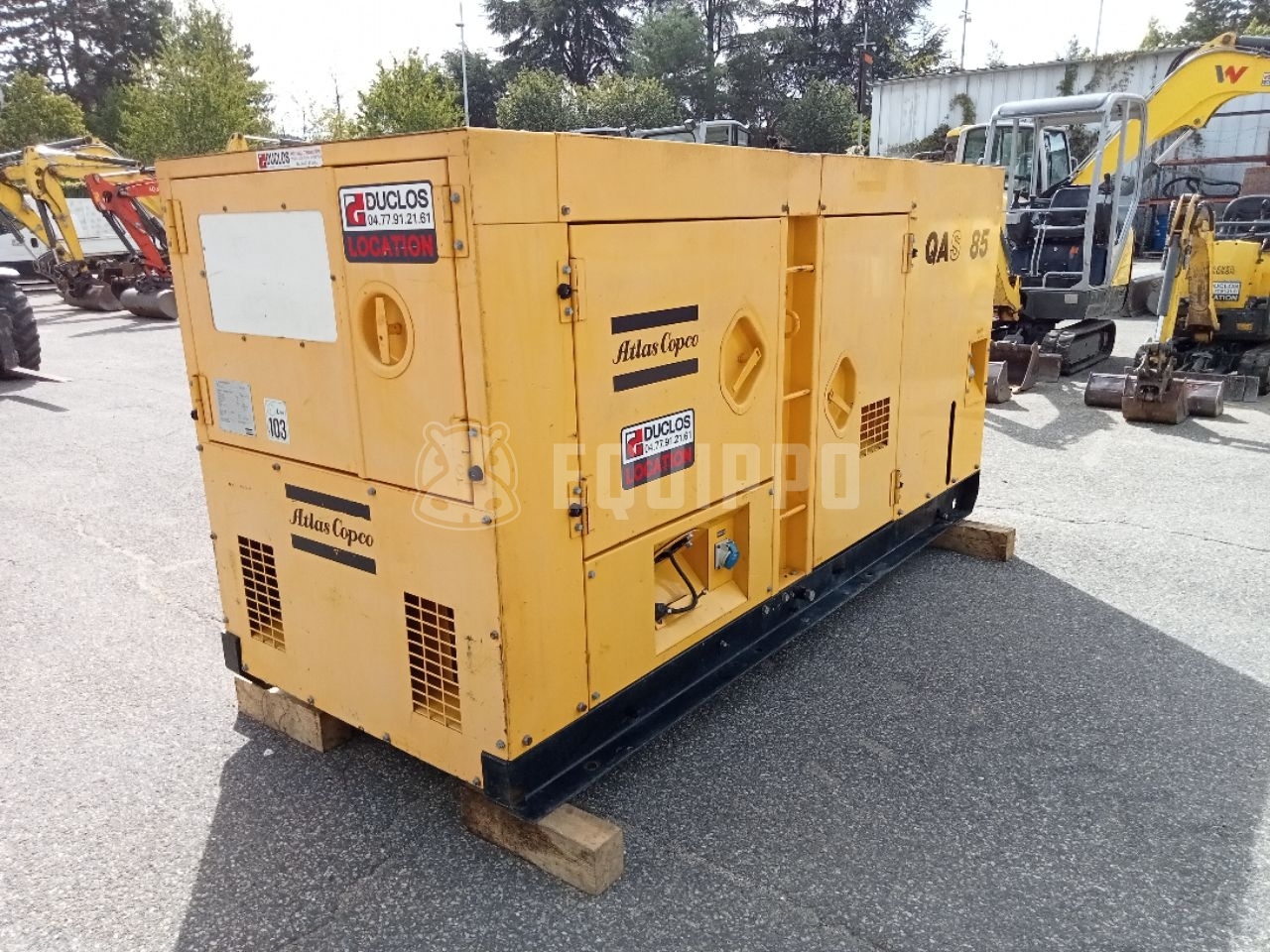 Atlas Copco QAS-85 - - Used Generator Set