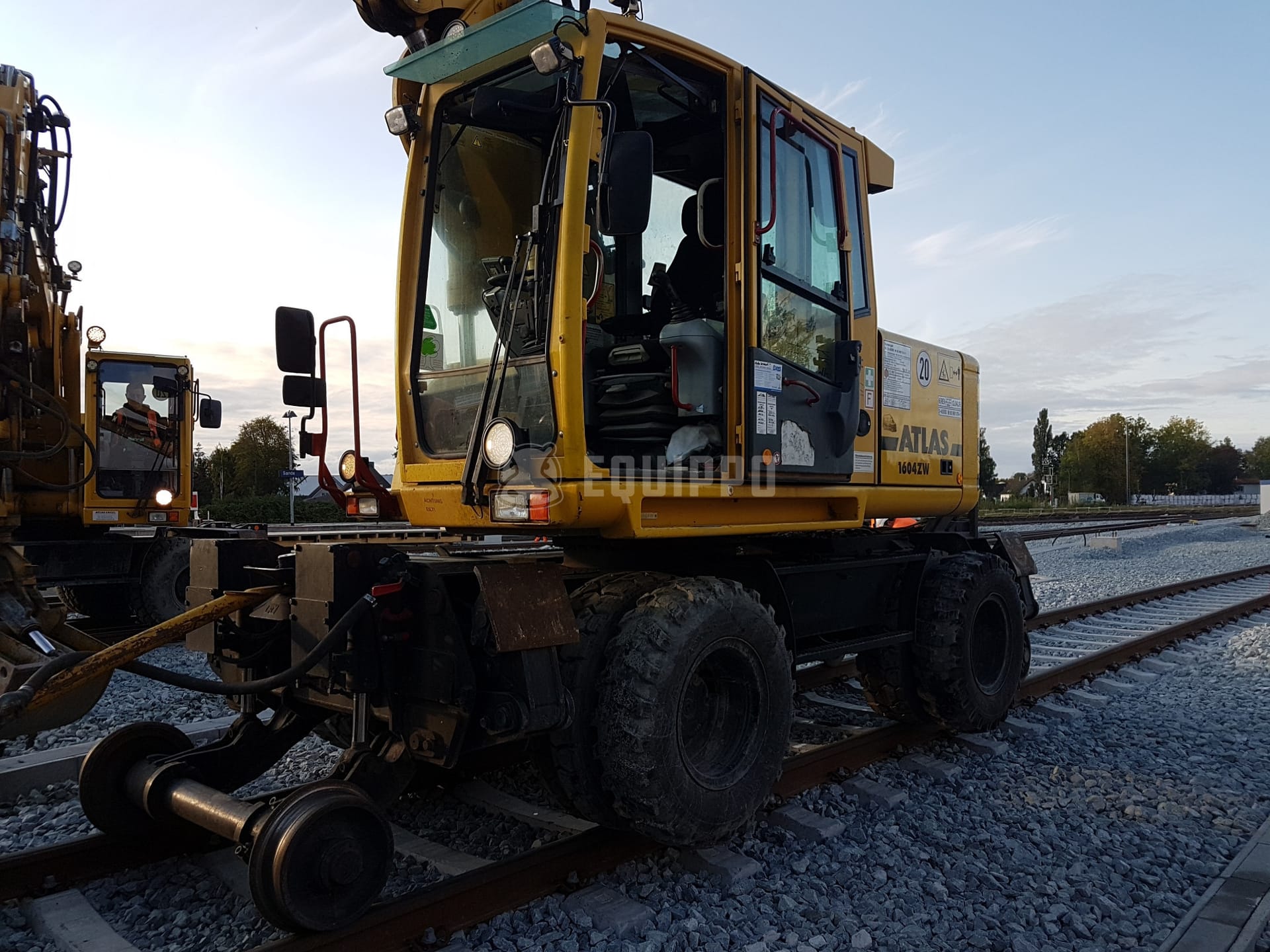 Atlas 1604 ZW Rail Road (with German Railwork Permit)  - - Used Wheeled Excavator