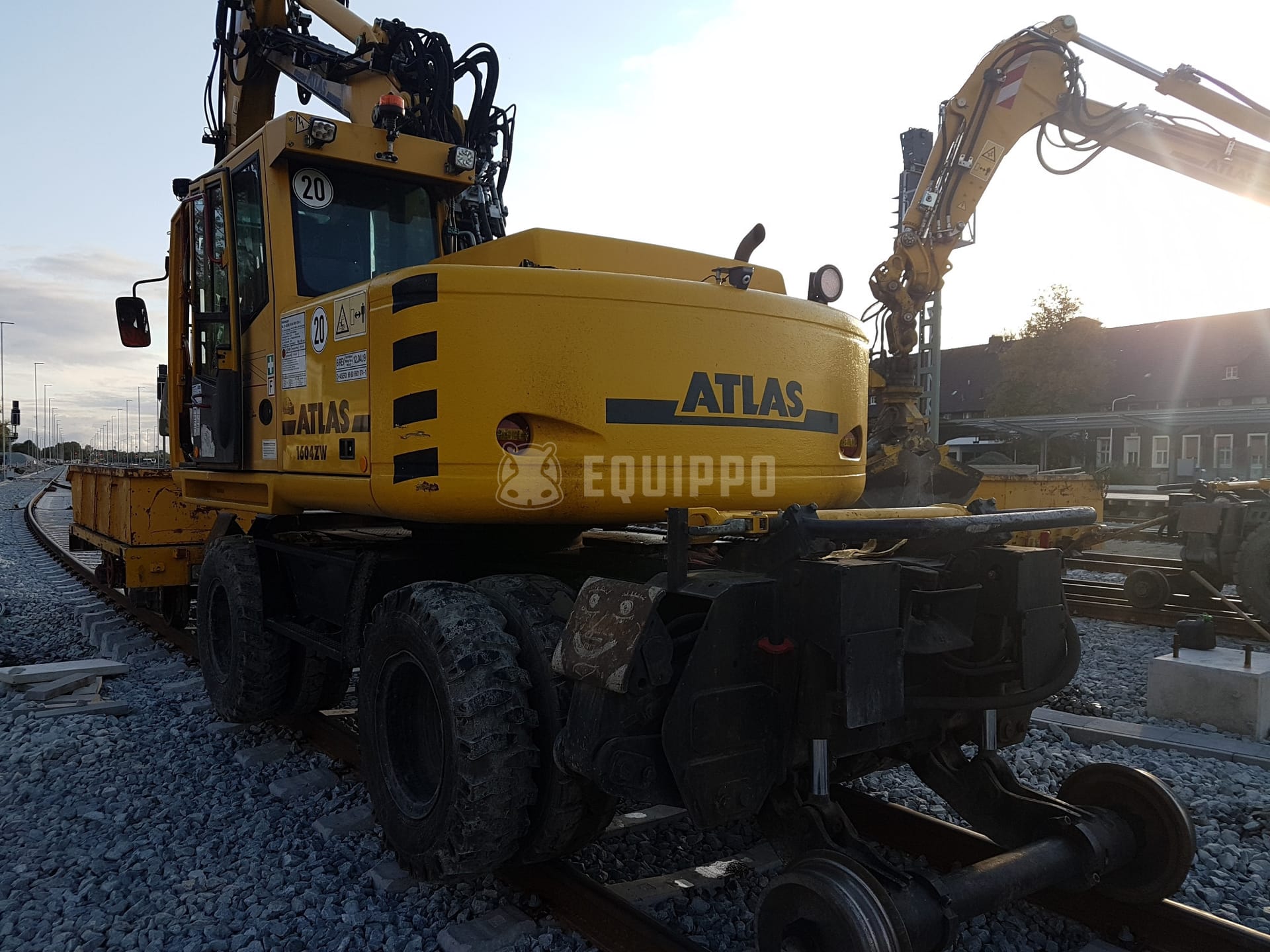 Atlas 1604 ZW Rail Road (with German Railwork Permit)  - - Used Wheeled Excavator